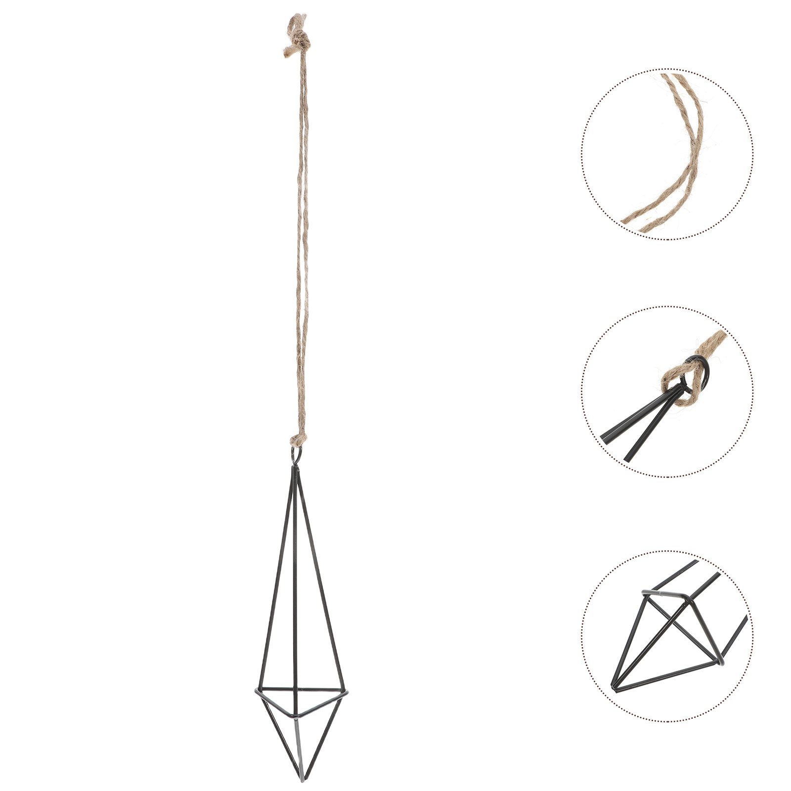 Spider Plant Hanging - Metalen luchtplantenhouder, hangende geometrische ijzeren plantenstandaard