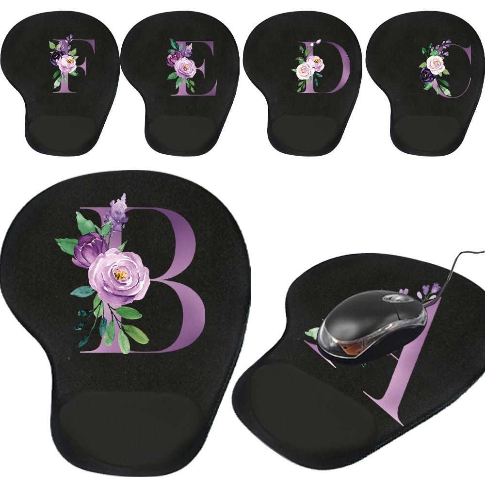 Tradescantia Purple - Polsbeschermer Muismat Bureaukussen Zacht Comfortabel Geheugen