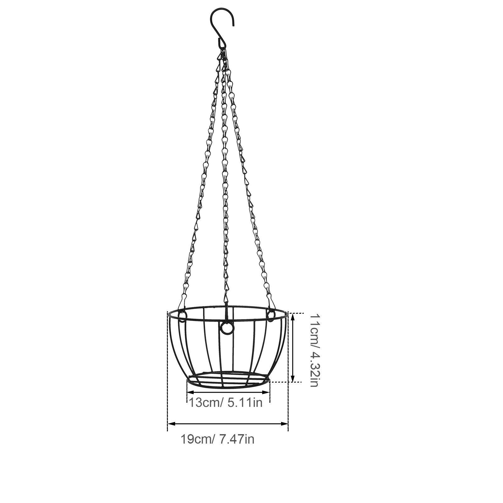 Balkonhangmand van ijzerdraad, - Spider Plant Hanging recensie en prijs